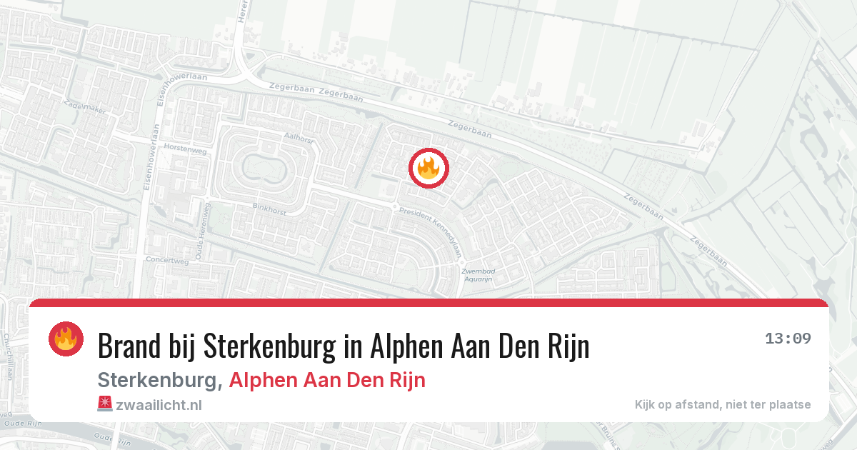 Brand bij Sterkenburg in Alphen Aan Den Rijn — 29 jun 2026