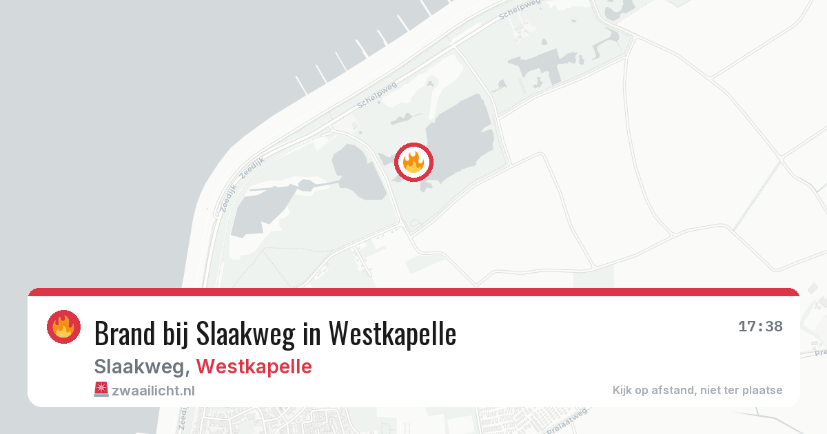 Brand bij Slaakweg in Westkapelle — 2 aug 2026