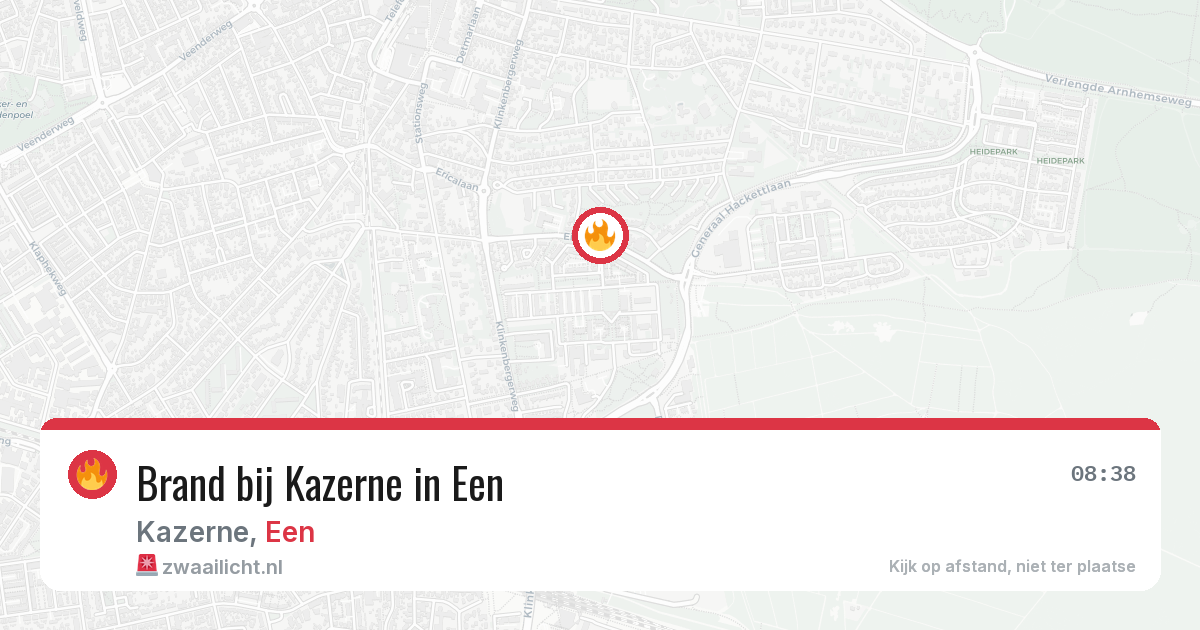 Brand bij Kazerne in Een — 25 apr 2026