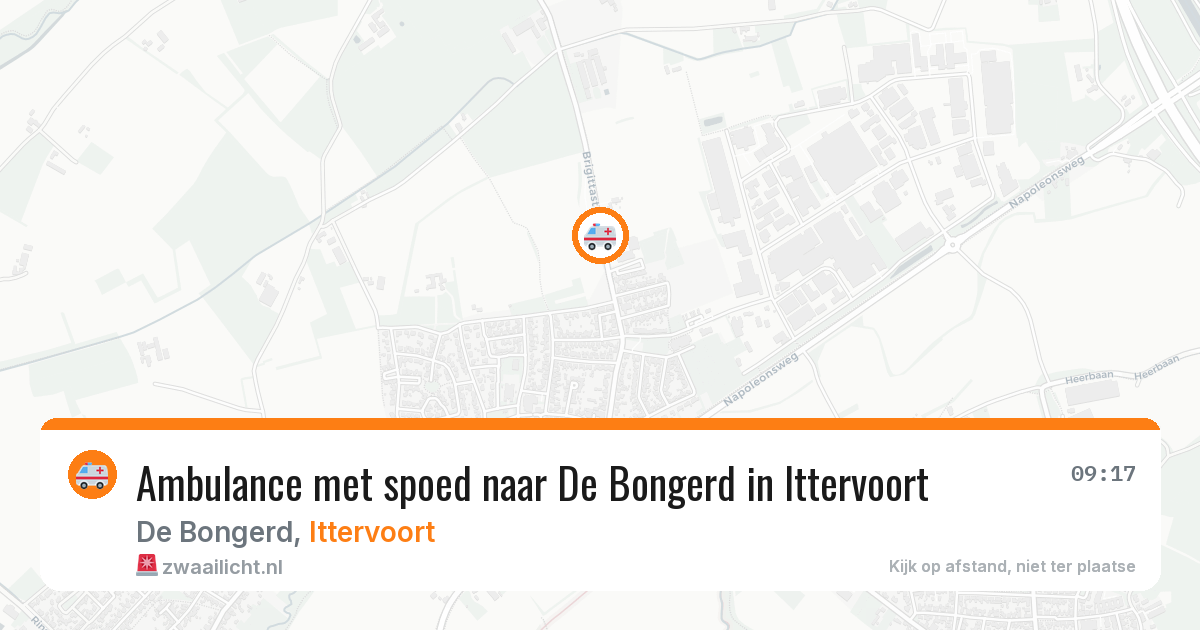 Ambulance met spoed naar De Bongerd in Ittervoort — 25 apr 2026