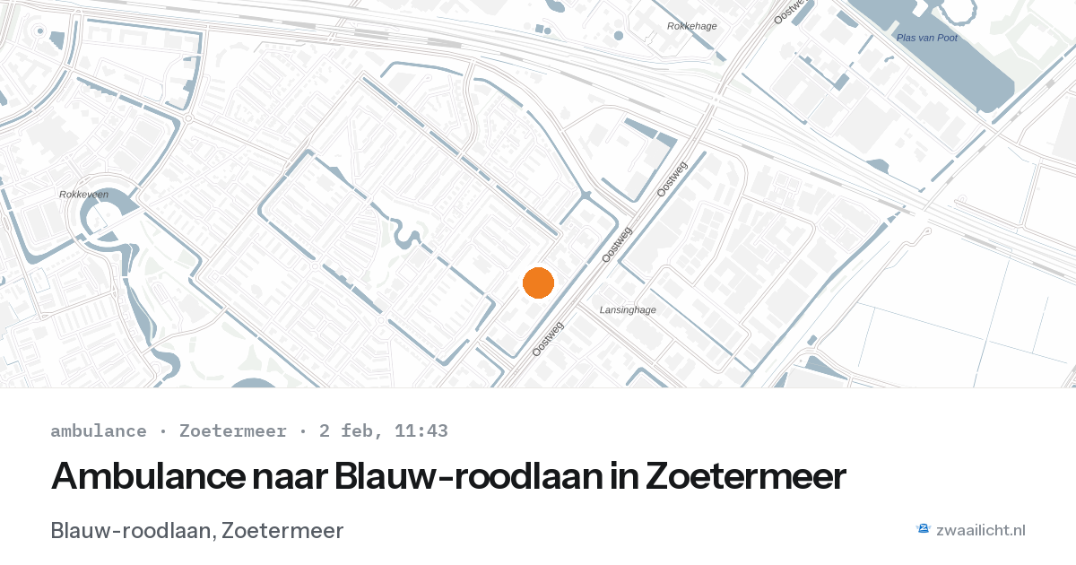 Ambulance naar Blauw-roodlaan in Zoetermeer — 2 feb 2026