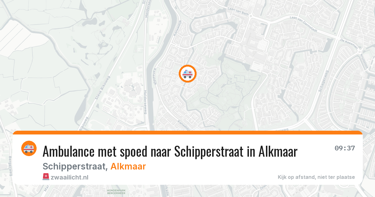 Ambulance met spoed naar Schipperstraat in Alkmaar — 14 apr 2026