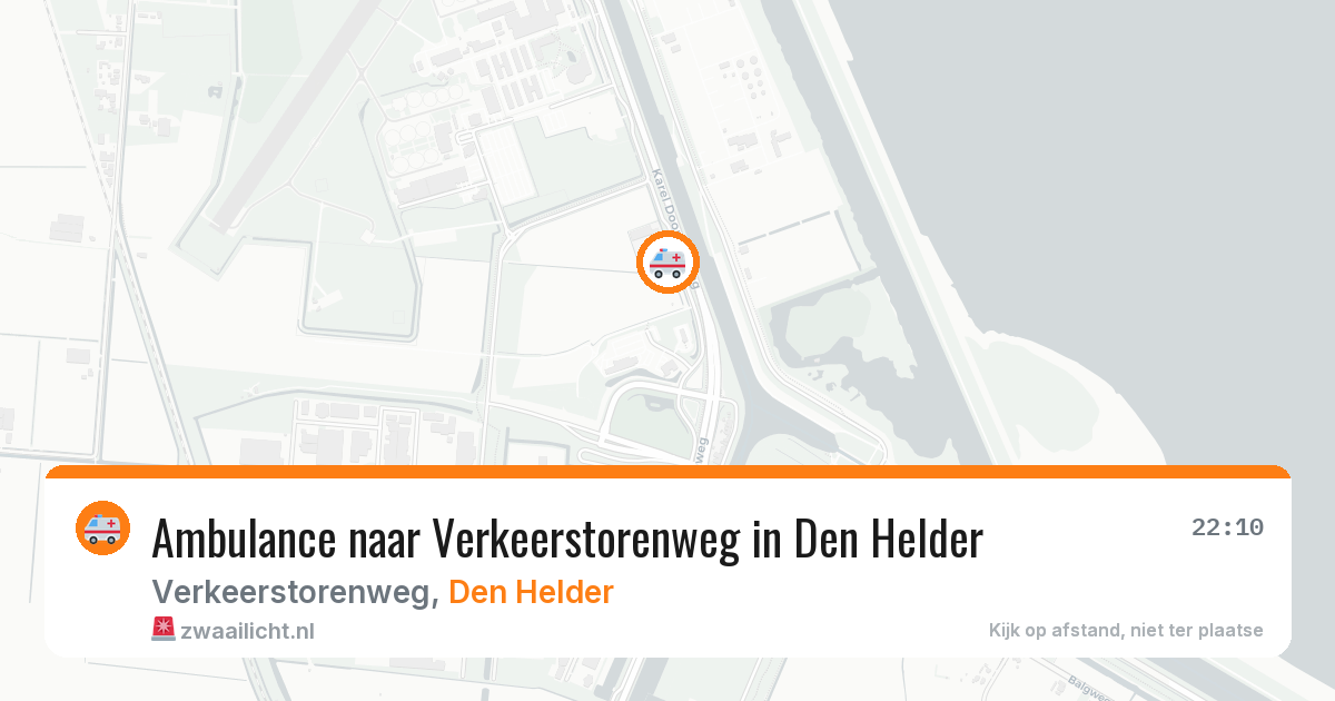 Ambulance naar Verkeerstorenweg in Den Helder — 23 jun 2026