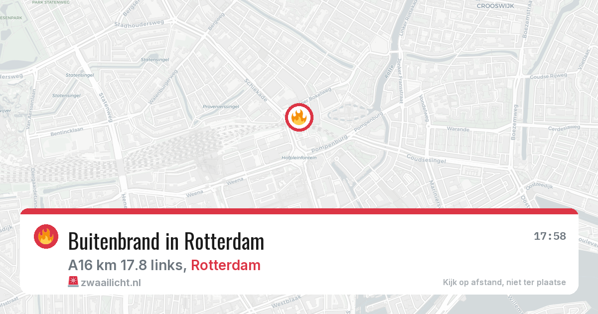 Buitenbrand in Rotterdam — 26 mei 2026