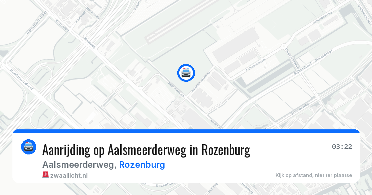 Aanrijding op Aalsmeerderweg in Rozenburg — 29 jun 2026