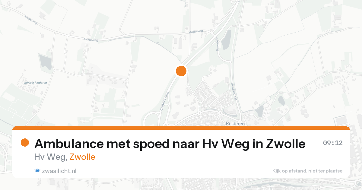 Ambulance met spoed naar Hv Weg in Zwolle — 31 jan 2026
