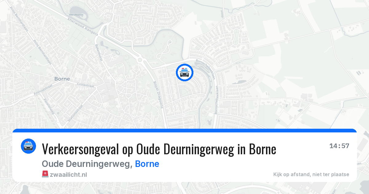 Verkeersongeval op Oude Deurningerweg in Borne — 8 jul 2026