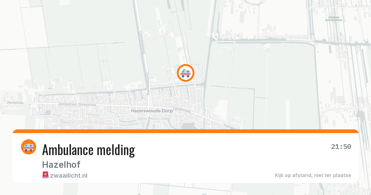 Ambulance melding — 29 jan 2026