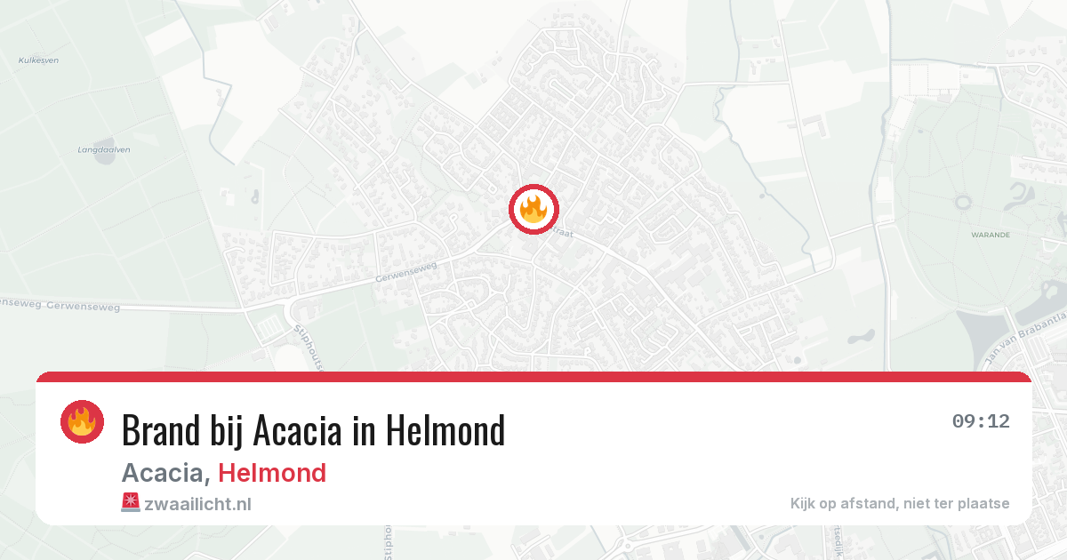 Brand bij Acacia in Helmond — 28 jun 2026