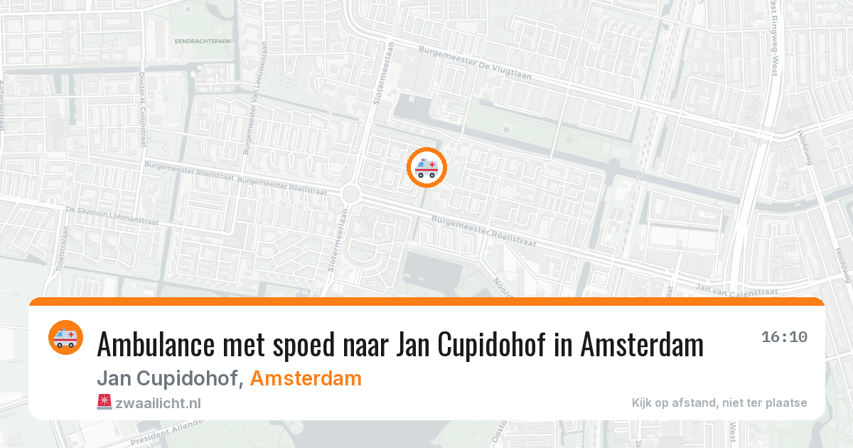 Ambulance met spoed naar Jan Cupidohof in Amsterdam — 2 aug 2026