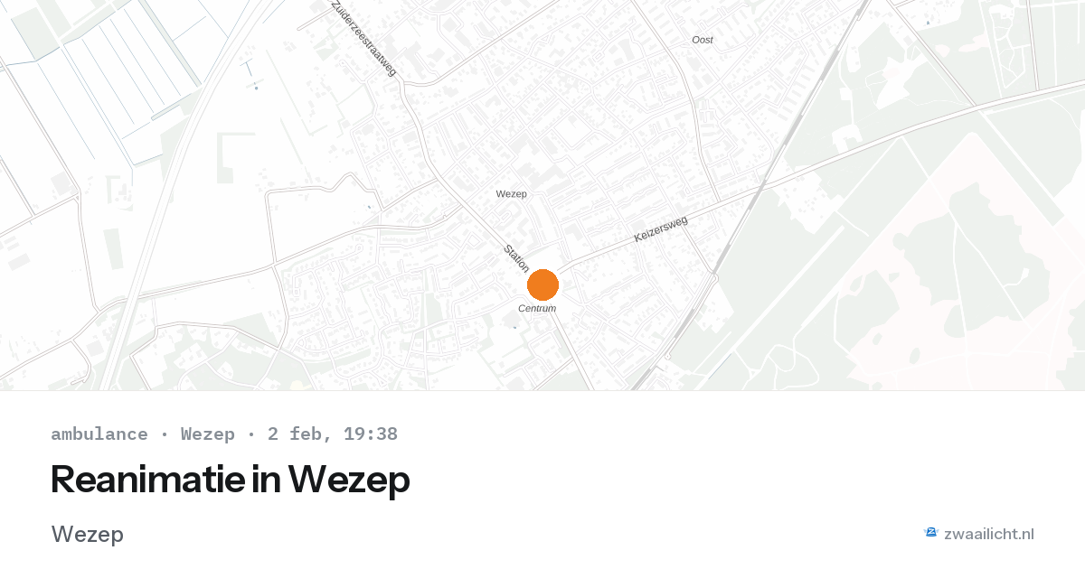 Reanimatie in Wezep — 2 feb 2026