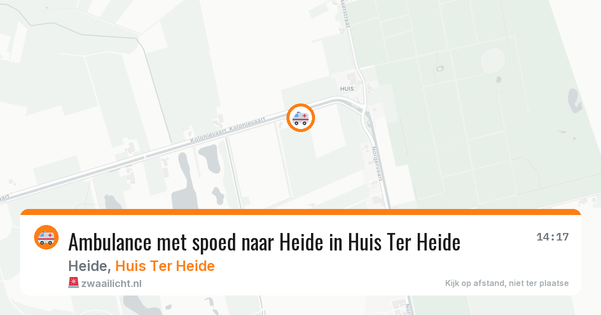 Ambulance met spoed naar Heide in Huis Ter Heide — 12 aug 2026