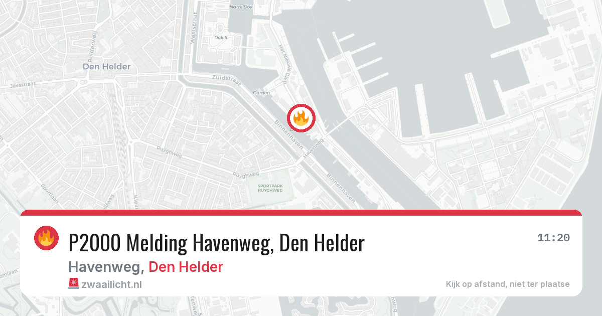 P2000 Melding Havenweg, Den Helder — 27 feb 2026