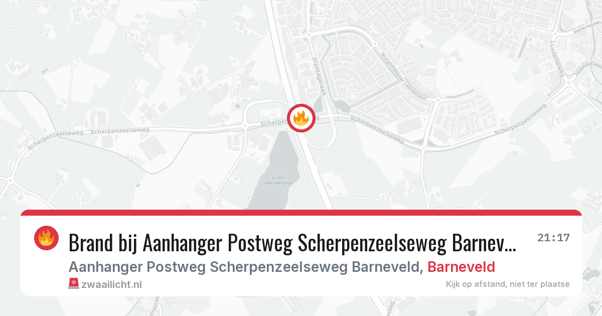 Brand bij Aanhanger Postweg Scherpenzeelseweg Barneveld in Barneveld — 27 jul 2026