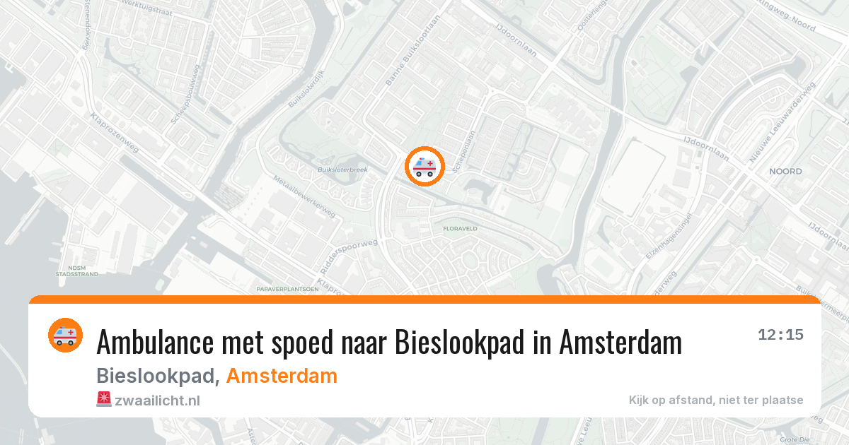 Ambulance met spoed naar Bieslookpad in Amsterdam — 30 apr 2026