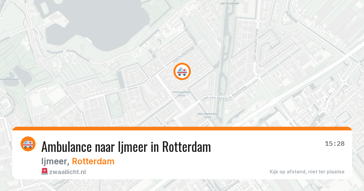 Ambulance naar Ijmeer in Rotterdam — 22 jun 2026