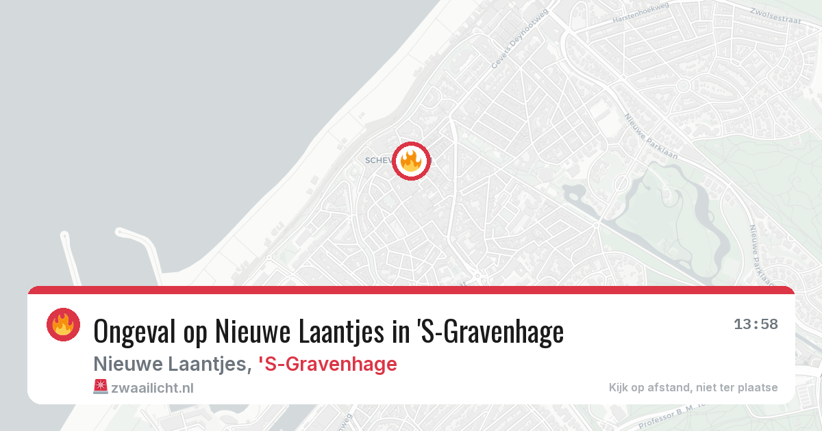 Ongeval op Nieuwe Laantjes in 'S-Gravenhage — 30 jul 2026