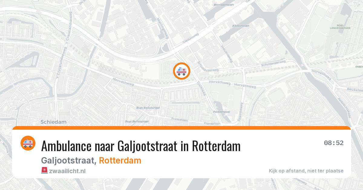 Ambulance naar Galjootstraat in Rotterdam — 21 mei 2026