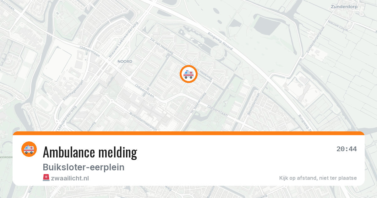 Ambulance melding — 6 mei 2026