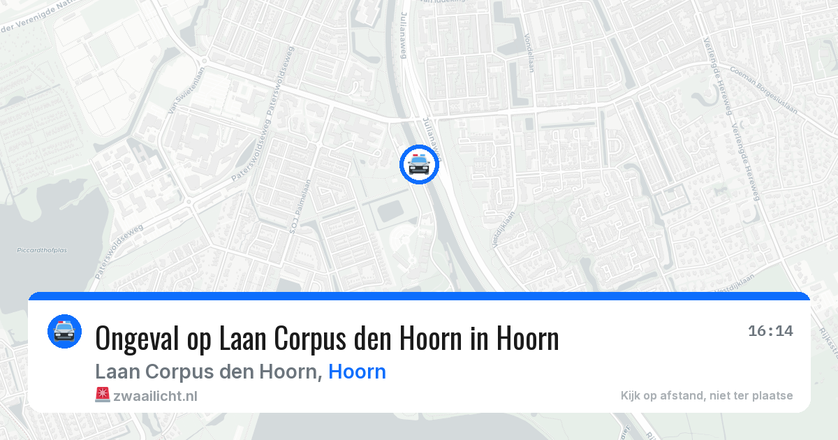 Ongeval op Laan Corpus den Hoorn in Hoorn — 11 apr 2026