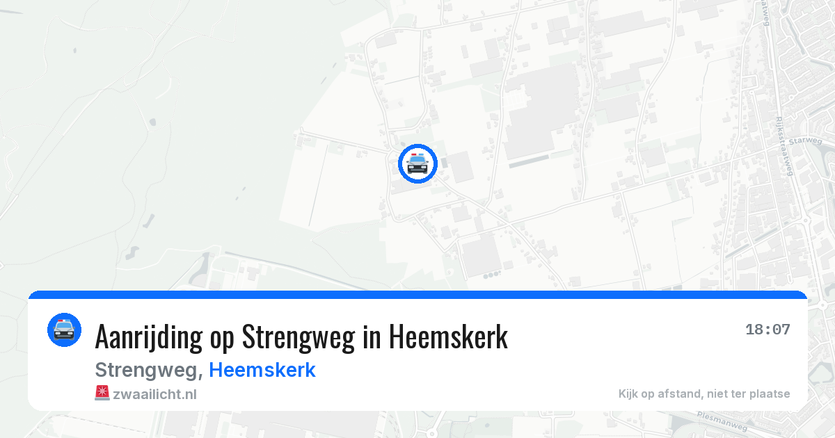 Aanrijding op Strengweg in Heemskerk — 15 mei 2026
