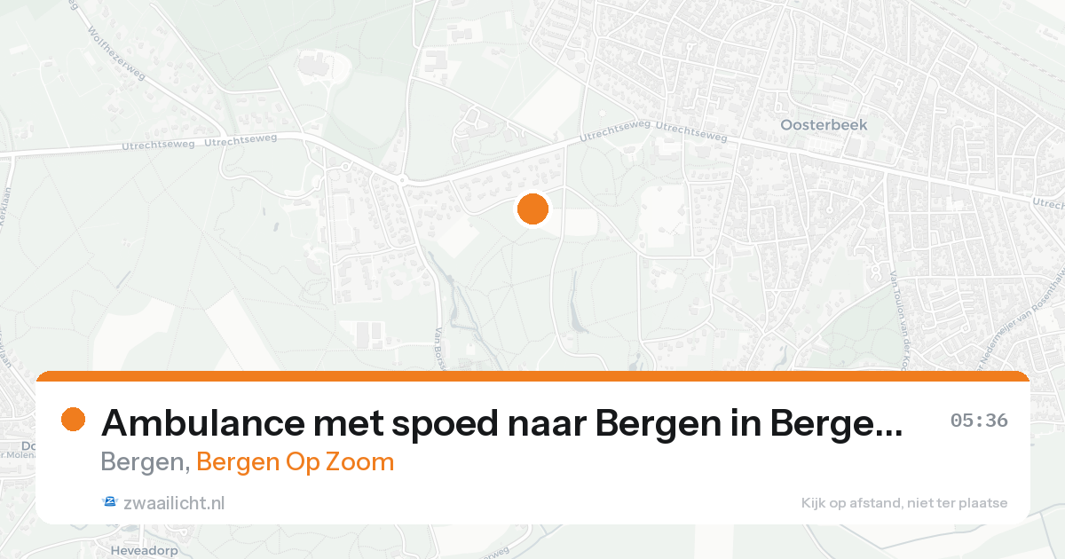 Ambulance met spoed naar Bergen in Bergen Op Zoom — 8 feb 2026