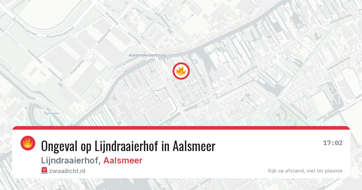 Ongeval op Lijndraaierhof in Aalsmeer — 3 jul 2026