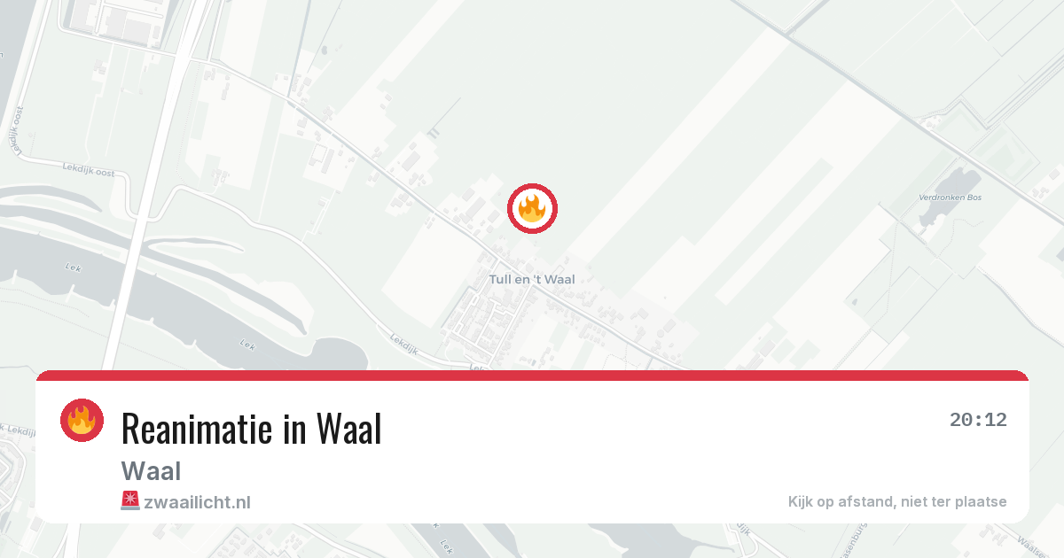Reanimatie in Waal — 2 feb 2026