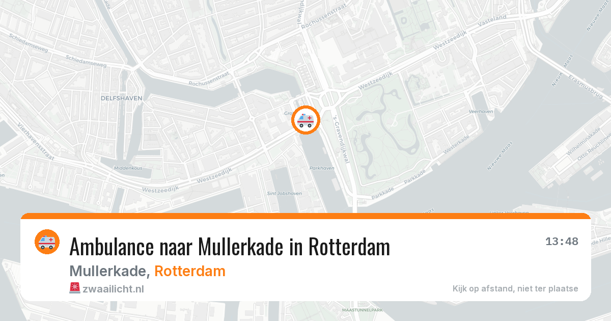 Ambulance naar Mullerkade in Rotterdam — 23 jun 2026