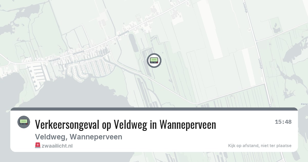Verkeersongeval op Veldweg in Wanneperveen — 31 jul 2026