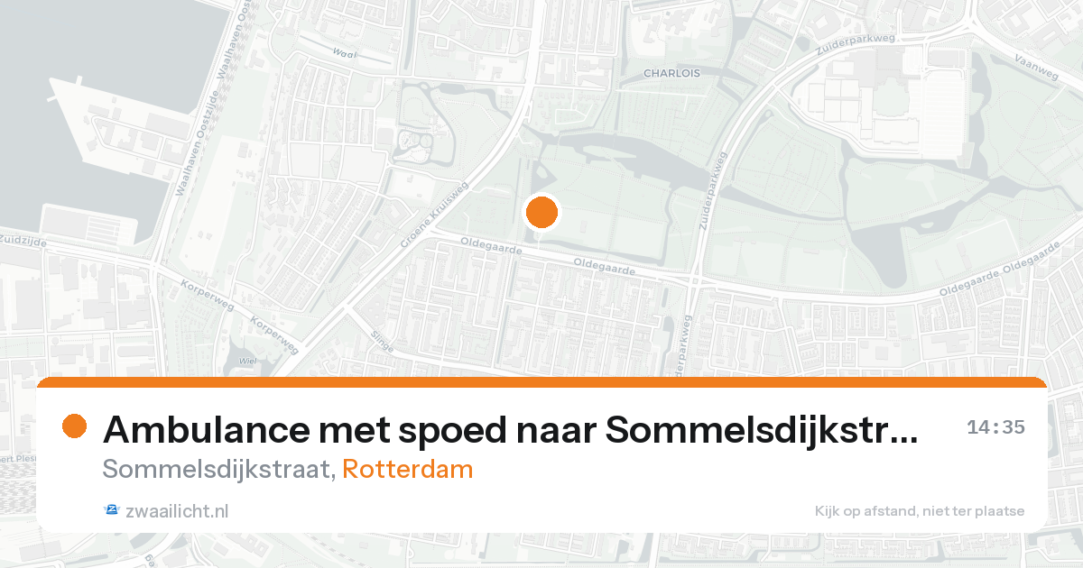 Ambulance met spoed naar Sommelsdijkstraat in Rotterdam — 7 jul 2026