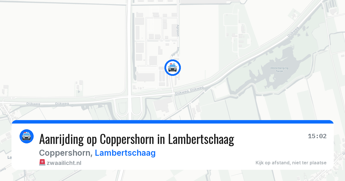 Aanrijding op Coppershorn in Lambertschaag — 8 jul 2026