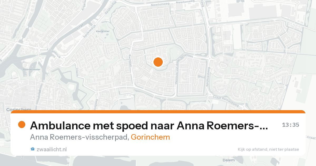 Ambulance met spoed naar Anna Roemers-visscherpad in Gorinchem — 15 aug 2026