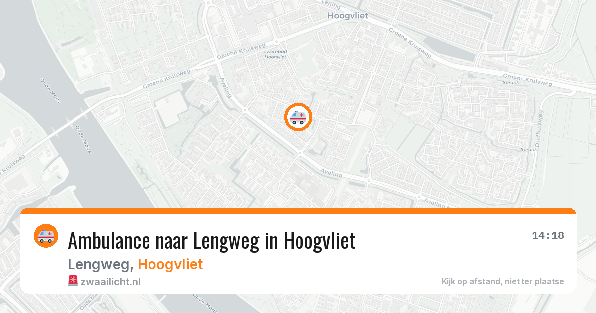 Ambulance naar Lengweg in Hoogvliet — 3 jun 2026