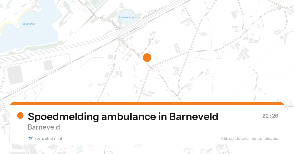 Spoedmelding ambulance in Barneveld — 27 aug 2026