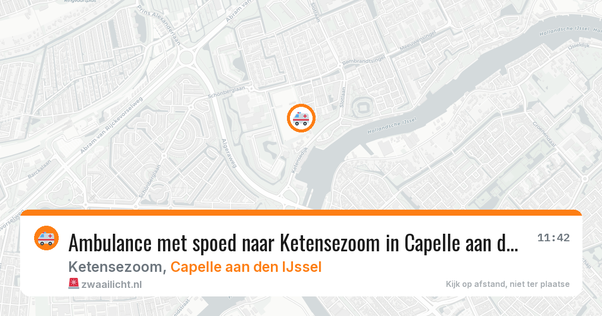 Ambulance met spoed naar Ketensezoom in Capelle aan den IJssel — 4 jun 2026