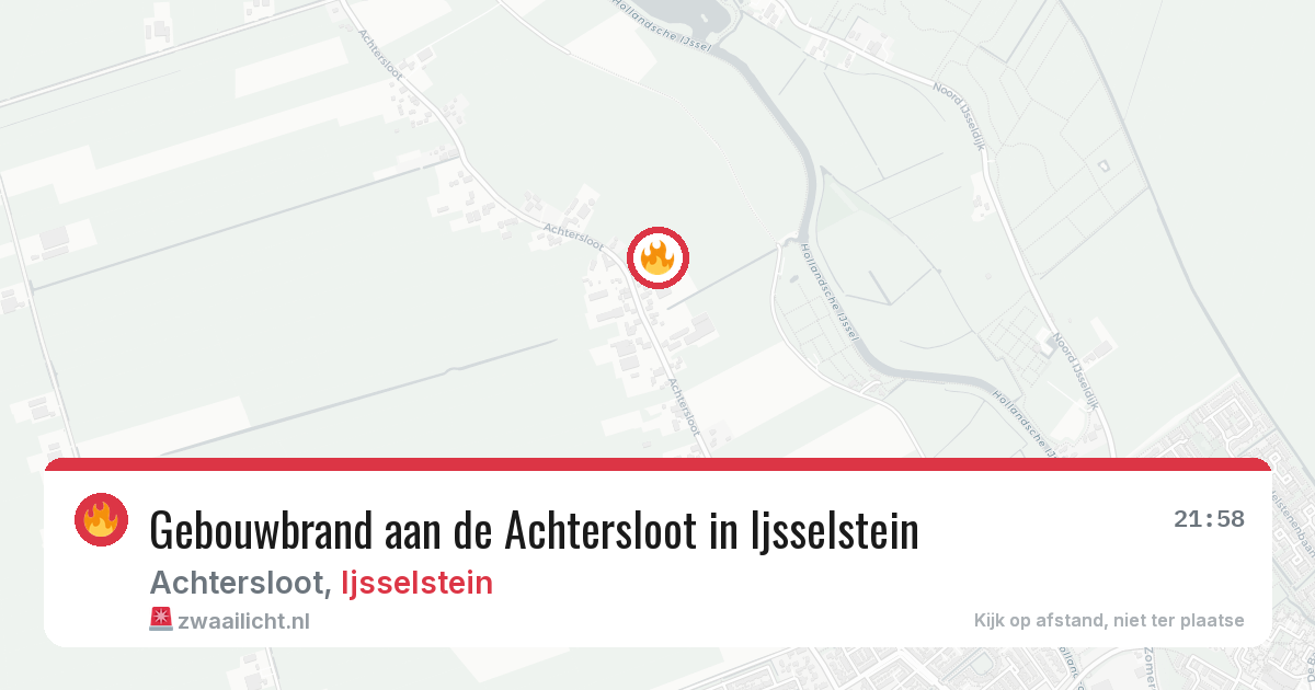 Gebouwbrand aan de Achtersloot in Ijsselstein — 26 mei 2026