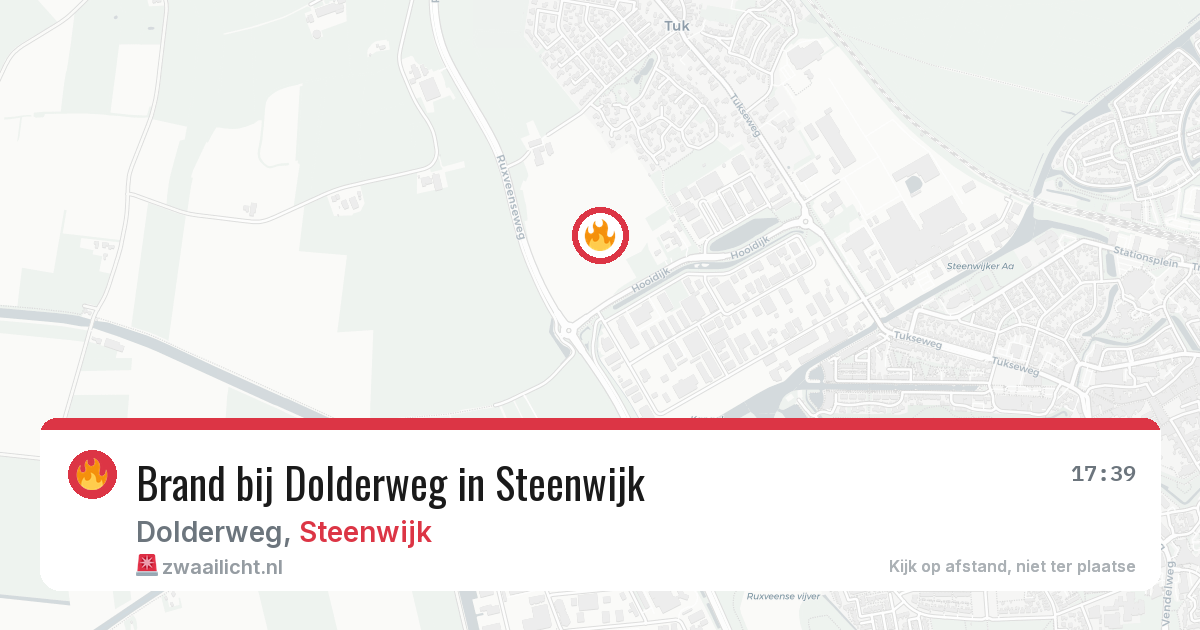 Brand bij Dolderweg in Steenwijk — 28 jul 2026