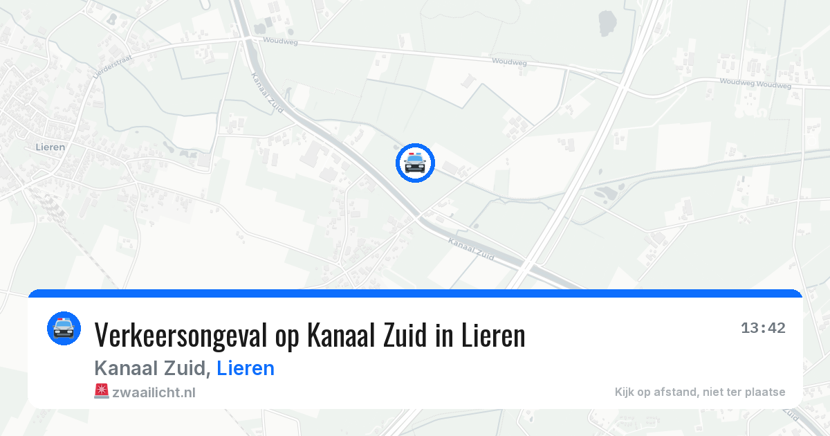 Verkeersongeval op Kanaal Zuid in Lieren — 10 jul 2026