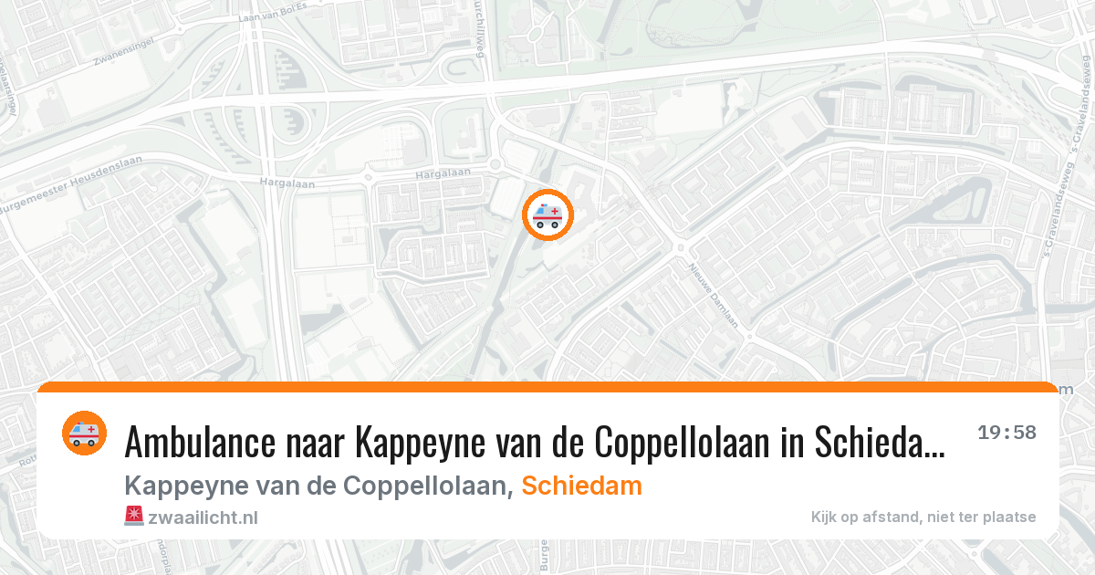 Ambulance naar Kappeyne van de Coppellolaan in Schiedam — 15 jul 2026