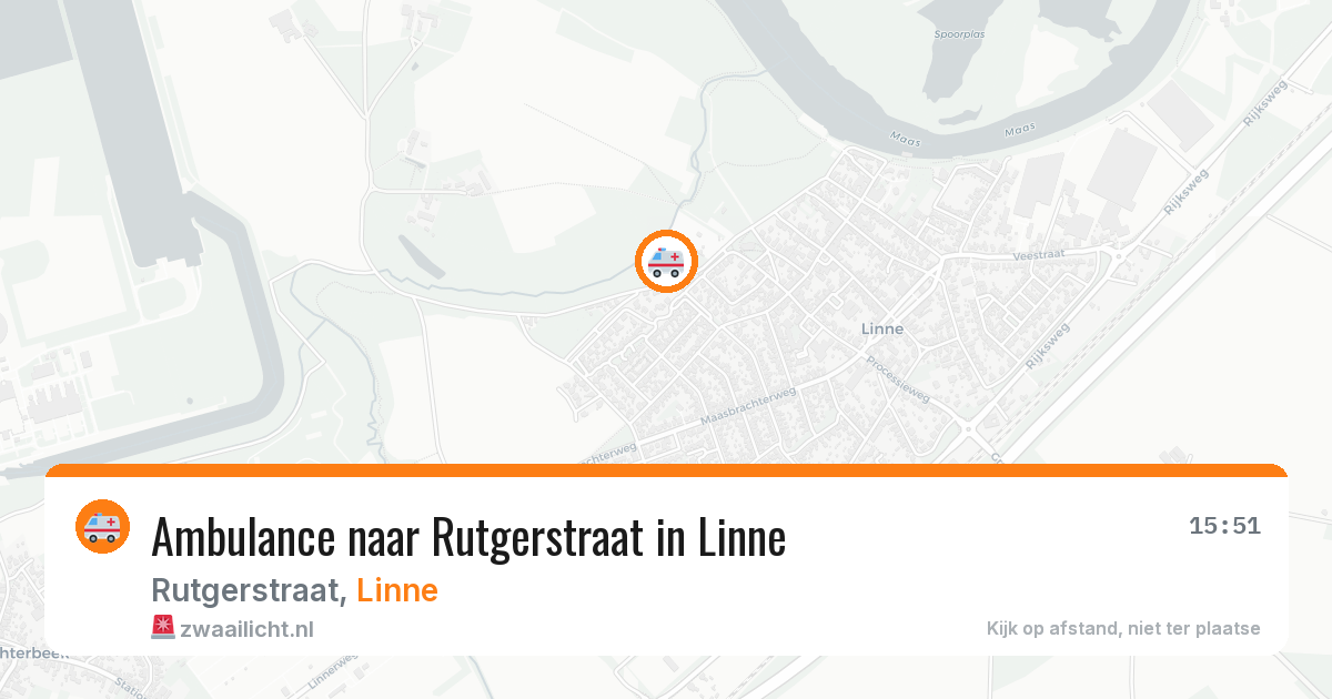 Ambulance naar Rutgerstraat in Linne — 17 jul 2026