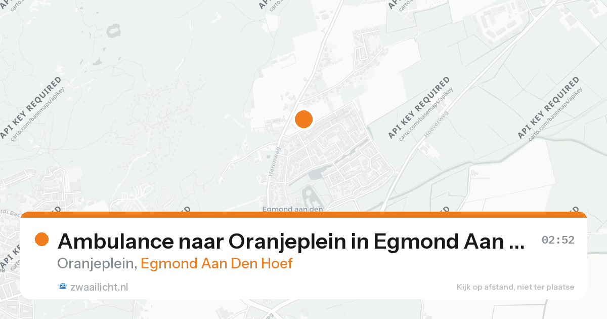 Ambulance naar Oranjeplein in Egmond Aan Den Hoef — 25 aug 2026