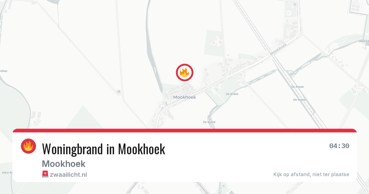 Woningbrand in Mookhoek — 17 mei 2026
