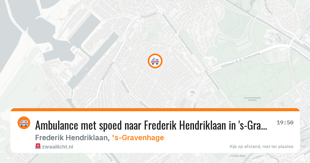 Ambulance met spoed naar Frederik Hendriklaan in 's-Gravenhage — 5 jul 2026