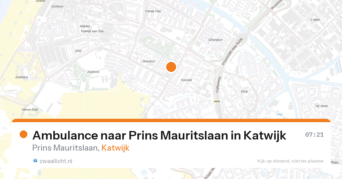 Ambulance naar Prins Mauritslaan in Katwijk — 1 apr 2026
