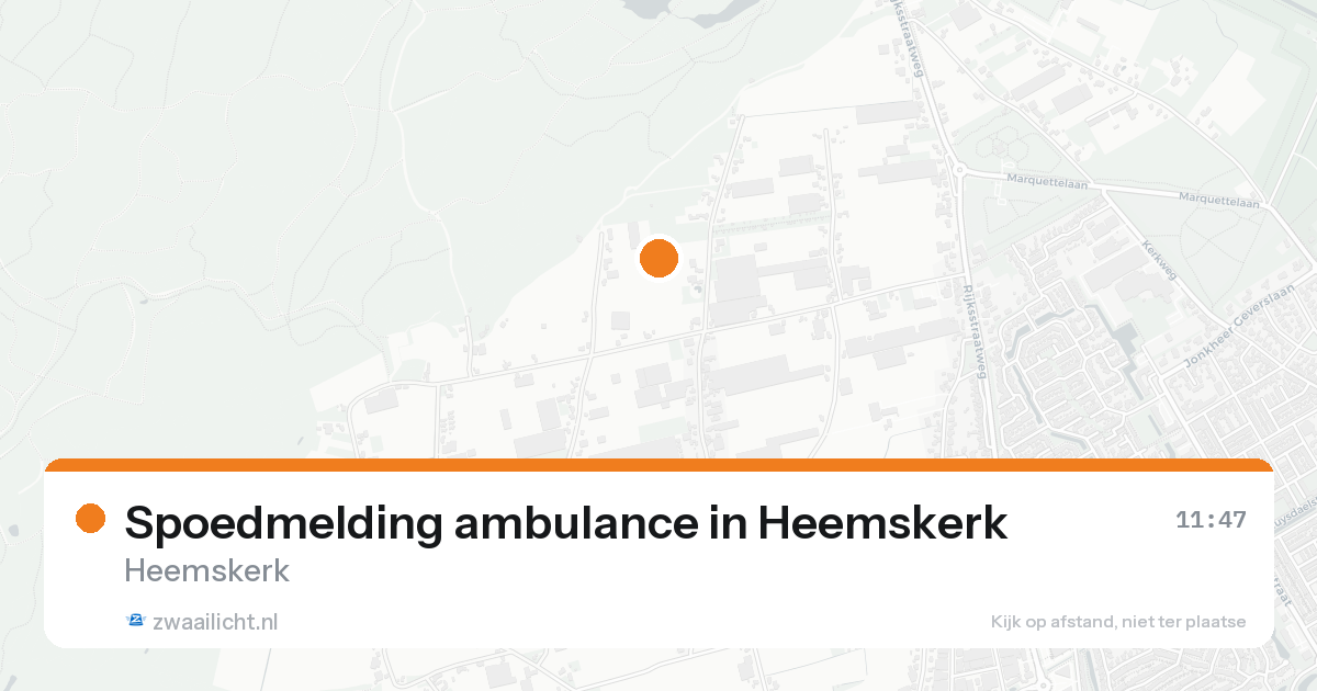 Spoedmelding ambulance in Heemskerk — 23 aug 2026