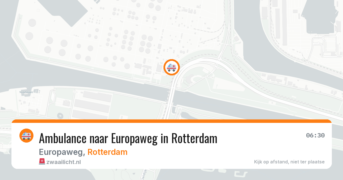 Ambulance naar Europaweg in Rotterdam — 24 mrt 2026