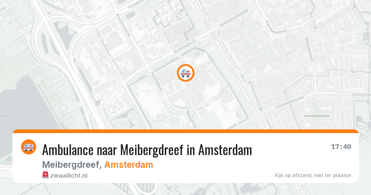 Ambulance naar Meibergdreef in Amsterdam — 3 apr 2026