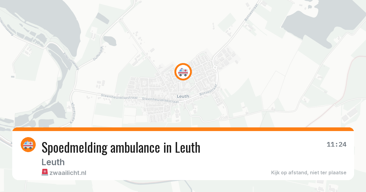Spoedmelding ambulance in Leuth — 18 jan 2026