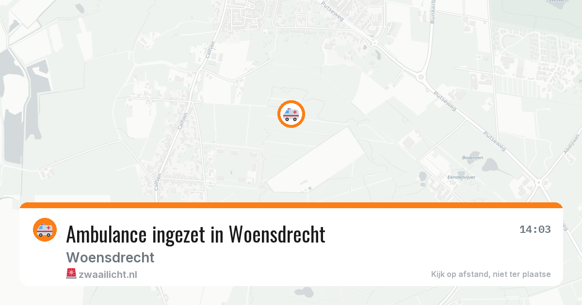 Ambulance ingezet in Woensdrecht — 4 aug 2026